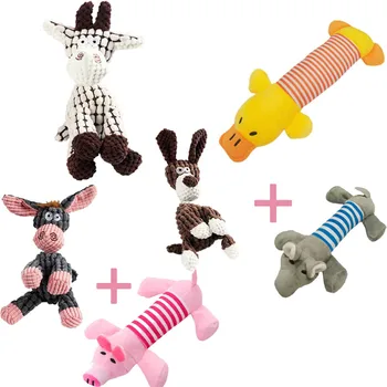 Сладки и забавни плюшени играчки за кучета - Са идеални за малки кучета - Скърцане и хапят!