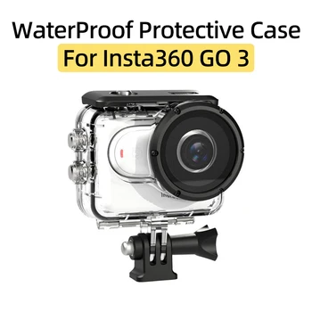 За спортна камера Insta360 GO 3 Thumb Panorama, зарядно устройство ще захранване кутия, водоустойчив калъф, защитен корпус за гмуркане, аксесоари за корпуса на