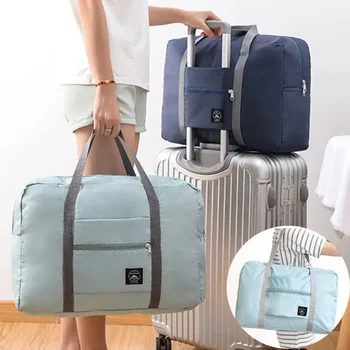 Просторен багаж, пътни чанти, органайзер за мъжки дрехи, сгъваеми големи водоустойчиви дамски чанти за съхранение