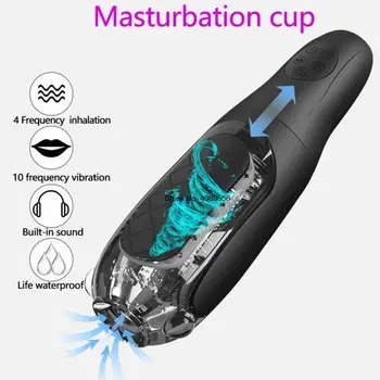 Мъжки секс играчка Vejina за мъже, Вакуумна аспирация, машина за фелацио техника, Масажор за уголемяване на пениса, Автоматичен Мъжки мастурбатор, Вибрация мъжки оборудване