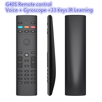 G30S G40S Гласова Дистанционно Управление IR Жироскоп G10S PRO BT5.0 подсветка 2.4 G Безжична Въздушна Мишката За Android TV BOX X96 H96 MAX T95