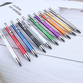 20pcs Метални химикалки 1 бр. Творчески малки подаръци за студенти Рекламни химикалки Алуминиеви дръжки с пръчка