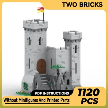 Модел на военен замъка Moc Строителни тухли Fortress Fortified Outpost Технологични блокове, Подаръци, Коледни играчки, Комплекти за сглобяване със собствените си ръце