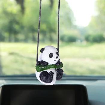 Украсете неабразивную автомобилна тема окачване-люлки под формата на панда Автомобилни аксесоари