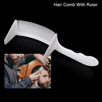 Извита бръснач, машина за подстригване на коса, гребен за подстригване на коса фризьорски салон плоска четка за коса с линийка, Антистатик салонная гребен за подстригване на коса фризьорски салон четка