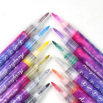 NAILCO Комплект дръжки за рисуване на графити/12шт Водоустойчив живопис Цветни линии с ръцете си Инструменти за маникюр Дръжка за дизайн на Аксесоари за нокти-арт